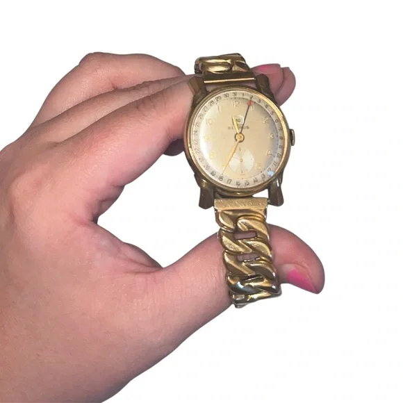 Benrus Day-Date Hand Calendar Vintage Watch W/ Original Bracelet - Picture 6 of 6